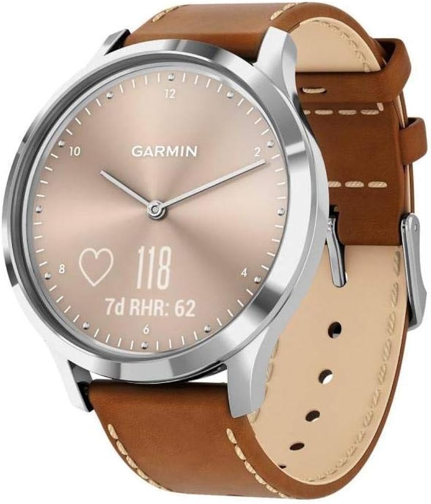 Garmin HR Premium FitnessTracker Smartwatch 01001850AA Light brown
