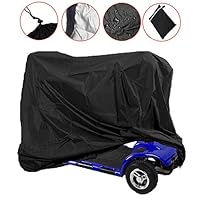 Mobility Scooter Storage Cover, Wheelchair Waterproof Storage Cover Lightweight Rain Protector from Dust Dirt Snow Rain Sun Rays - 55 x 26 x 36 inch (L x W x H)