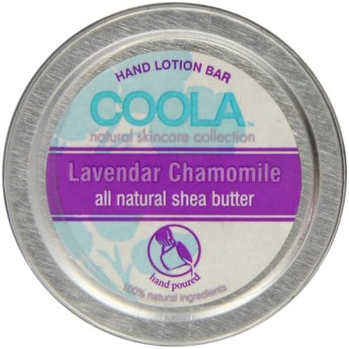 COOLA Natural Skincare Collection, Lavender Chamomile Shea Butter Hand Lotion Bar, 0.5 Ounce