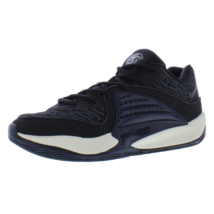 NIKE Men's Basketball Shoe, Black Black Dk Smoke