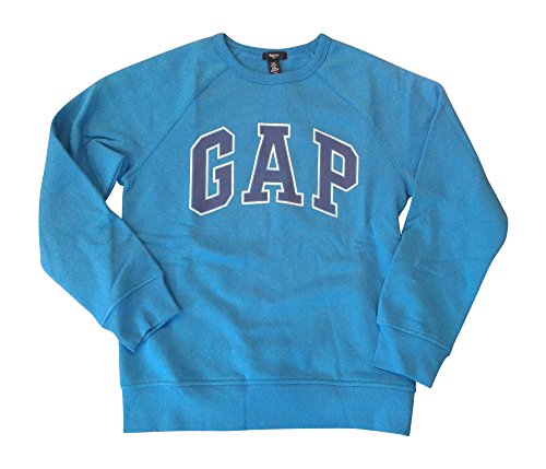 Gap kids raglan arch logo crew fleece sweatshirt (academy blue) y…
