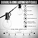 Couah 50FT Globe String Lights, 53 Clear Bulbs Natural Warm G40 End to End Connectable Patio Lights for Backyard Garden Bistro Party Wedding Cafe Hanging Umbrella Indoor Outdoor Lights-Black Wire