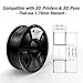 Black PETG 3D Printer Filament,1.75 mm Dimensional Accuracy +/- 0.02 mm,2.2LBS(1KG) Spool,3D Printing Filament PETG Black
