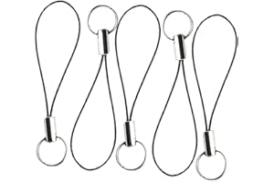 10 Pieces Lanyard Phone Ring Strap For Mobile Lariat Lanyard Cell Phone Split Ring Strap Sliver Tone Split Ring Cellphone Str