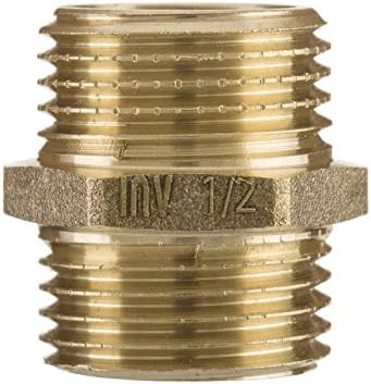 Invena 3/4" Brass Union Pipe Nipple BSP Male Water Heating Fitting