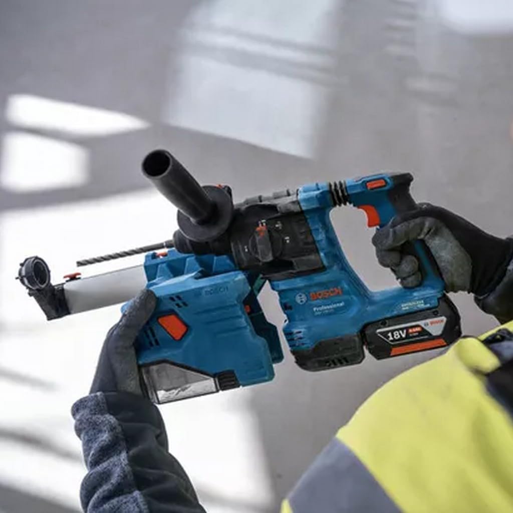 Bosch Professional 18V System Akku Bohrhammer GBH 18V-22 (mit SDS plus, KickBack Control und Vibration Control, inkl. GDE 18V-12, L-BOXX, ohne Akku/Ladegerät) 7