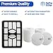 Fette Filter - Vacuum Filter Set Compatible with Shark Rotator Professional Lift-away NV500, NV501, NV502, NV505, NV510, NV552, UV560. Compare to # XHF500 & XFF500. (1 Hepa 2 Foam)