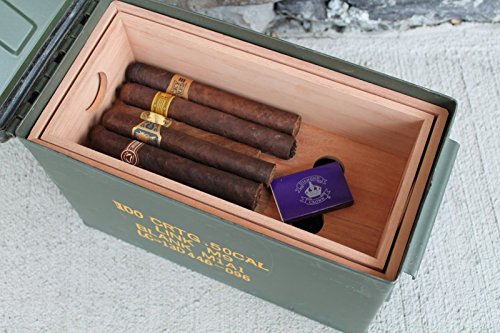 The 50 with Tray Ammodor tactical ammo can cigar humidor