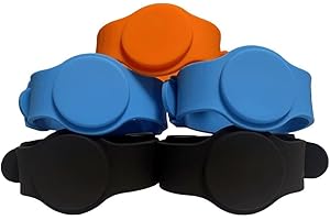 YARONGTECH ISO 14443A MIFARE Classic 1K Adjustable Silicone Material NFC Wristband,RFID Bracelet,RFID Wristband (Pack of 5)