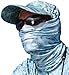 Aqua Design Fishing Hunting Masks Neck Gaiter: Men and Youth UPF 50+ Sun Mask Protection: Camo Face Cover Balaclava Bandana: Aqua Sky size X-Large