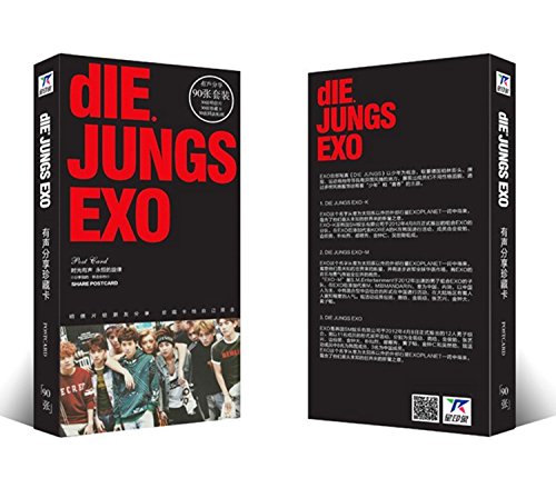 Fanstown EXO german DLE JUNGS postcard photo album EXO-K EXO-M(90pcs) (EXO)