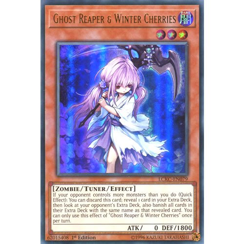 LCKC-EN079 1st Ed Ghost Reaper & Winter Cherries Ultra Rare Card Legendary Collection Kaiba Mega Pack Yu-Gi-Oh Single Card