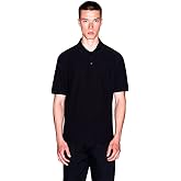 Armani Exchange Mens Mercerized Jacquard All Over Printed Polo