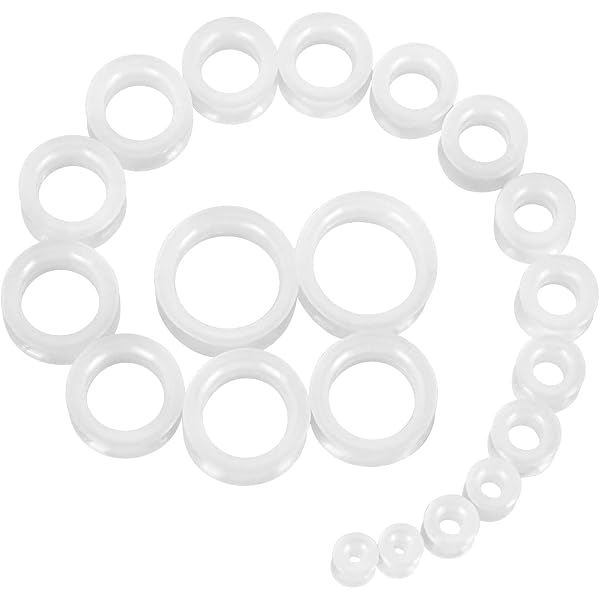 Flexible Silicone Double Flare Tunnels Ear Gauges
