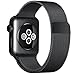 Smart Watch Band, YMCCOOL Fully Magnetic Closure Clasp Mesh Loop Stainless Steel iWatch Band Replacement Bracelet Strap for Watch Sport&Edition 38MM Black