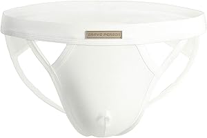 BRAVE PERSON Jock Straps for Men Thong Underwear Cotton Vasectomy Jockstrap Athletic Supporter W/Pouch