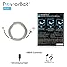 [MFi Apple Certified] PowerBot® PB305 Smart LED Lightning Sync & Charge USB Cable, High-Performance 2-in-1 Function, LED Light Charging Indicator, High-Quality Braided Cable Design