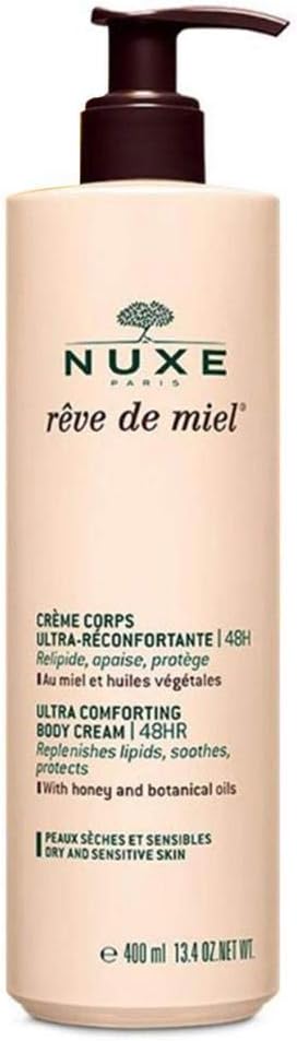 Nuxe Rêve de Miel Ultra-Comforting Body Cream 400ml, 48-Hour Moisturising Body Cream