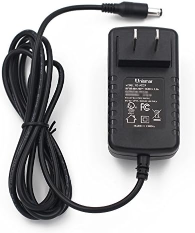 Unismar AD-24 AD24 AC DC Adapter Compatible for Brother P-touch Label Maker PT-D200 PT-D210 PT-1880 PT-2730 PT-1230 PT-1290 PT-1280 9V AC DC Power Supply Adapter (AD-24, 6.0 ft Long Cable)