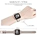 SWEES Leather Bands Compatible with Fitbit Versa, Slim Thin Genuine Leather Replacement Strap for Versa Women (5.5