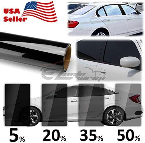 Ezautowrap メイルオーダー ノーカットロールウィンドウスモークフィルム チャコールブラック スモーク車ガラスオフィス Ez Var X30ft Window Tint X30 In Ft