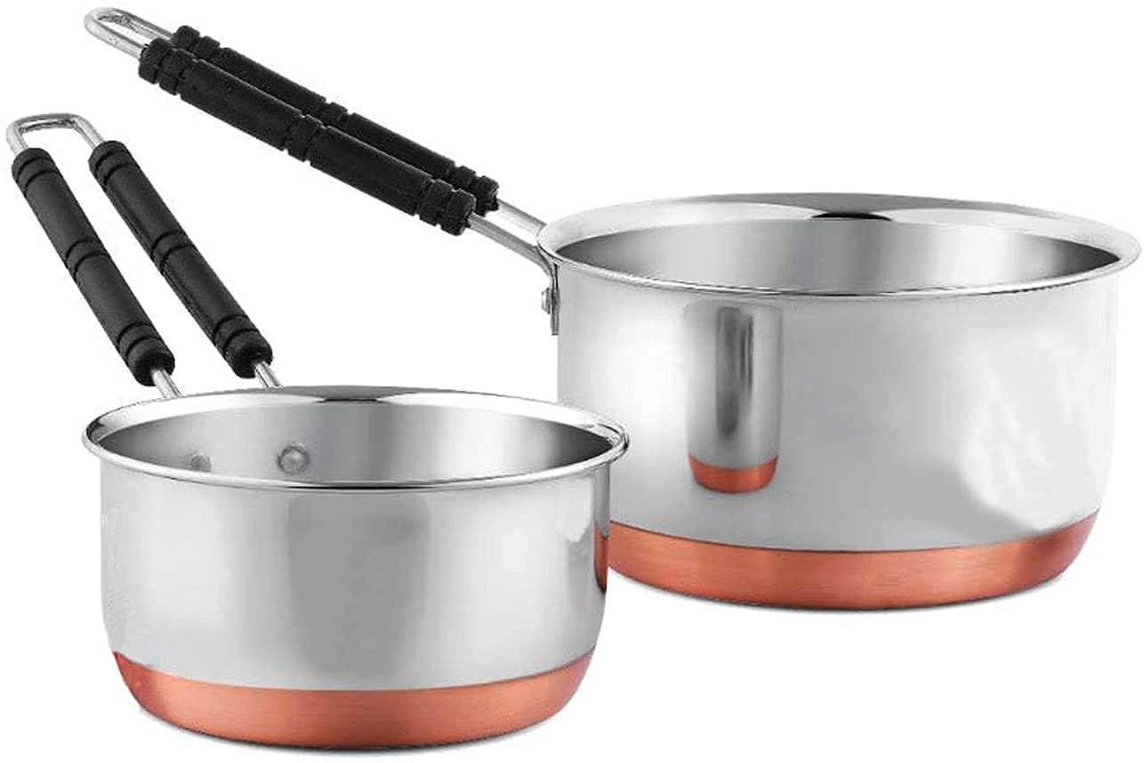 Buy SKARS Stainless Steel Copper Bottom Saucepan, Induction Base