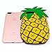 iPhone 7 Plus Case, MC Fashion Cute Vivid 3D Summer Fruit Pineapple Soft Silicone Phone Case for Apple iPhone 7 Plus (2016) and iPhone 8 Plus (2017) (Pineapple)