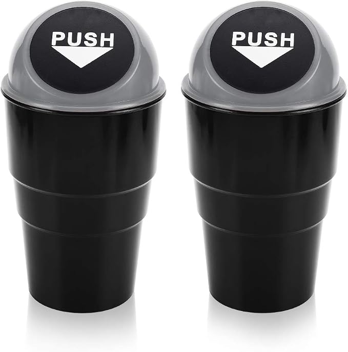 Accmor Car Trash Can with lid and Garbage Bag Set, Vehicle