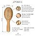 SHARCA Premium Wooden Bamboo Hair Brush with Ball Tipped Bristles from Natural Wood. Organic, Biodegradable, No plastic