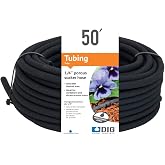 DIG PSH50 1/4" x 50' Black Porous Soaker Drip Line Hose