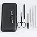 Comedone Extractors and Blackheads Remover with Tweezers & Manicure Set By Aotearoa Beauty; Professional Comedone Remover Tools for Blemishes,Whiteheads, Zits (Black)