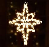 LAMPHOME 18" 50 Lighted Bethlehem Star Christmas