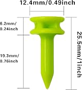 SZXMDKH Golf Tees 25MM Small Green 100 Pcs Plastic Tees view 2
