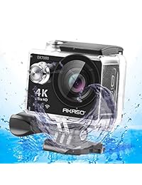 Videocámara sumergible DV con cámara de acción AAKASO EK7000 4K con Wi-Fi.