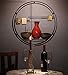 Hosley 24 Inch Diameter Mid Century Modern Vases Metal Circle Wall Art. Ideal Gift for Weddings Special Occasion Home Decor Party Spa Votive LED Gardens Home Office O9