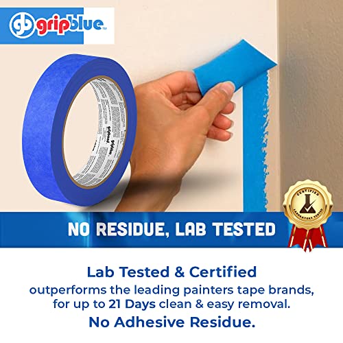 Blue Painters Tape 1 Inch Wide, Masking Tape Blue .94in X 60yds, 6