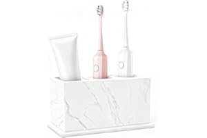 Toothbrush Holder, Fast Drying Tooth Brush Holder Set for Bathroom, Diatomite Electric Tooth Brush and Toothpaste Organizer f