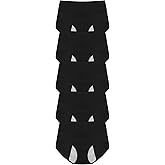 RUNYA Women's Underwear High Waisted Ladies Cotton Panties Soft Full Coverage Briefs 5 Black (Medium)