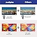 JaeilPLM 100-Inch 2-in-1 Outdoor Indoor Portable Projector Screen with Triangle Stand or Hanging Design, Movie Projection for Camping, Recreational Events, Home Theater, Gaming (OS100)