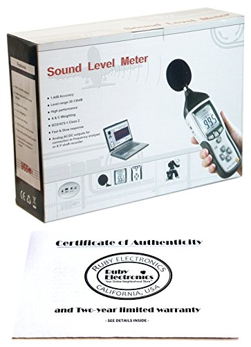Ruby Electronics DT-8852 Industrial High Accuracy Digital Sound Noise Level Meter Data Logger with USB