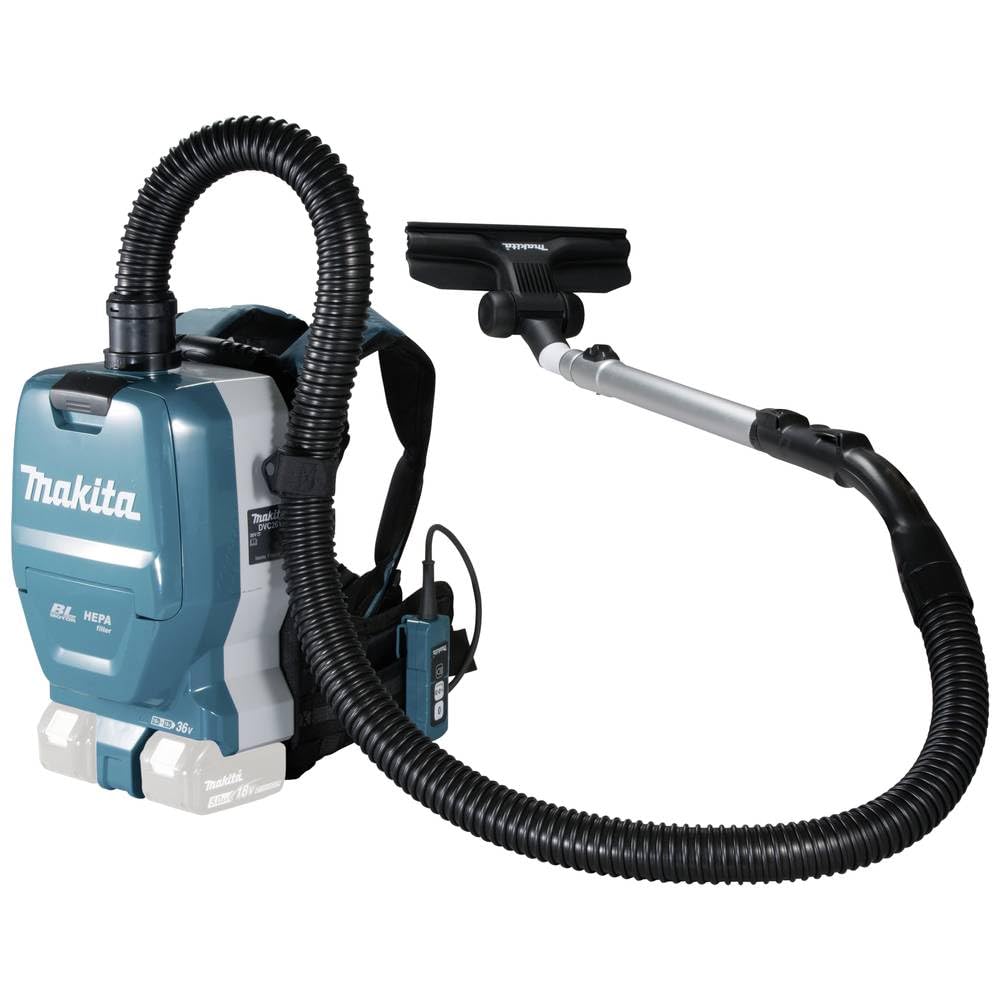 Makita DVC261ZX15 Battery Backpack Vacuum Cleaner 2 x 18 V (without Battery, without Charger)