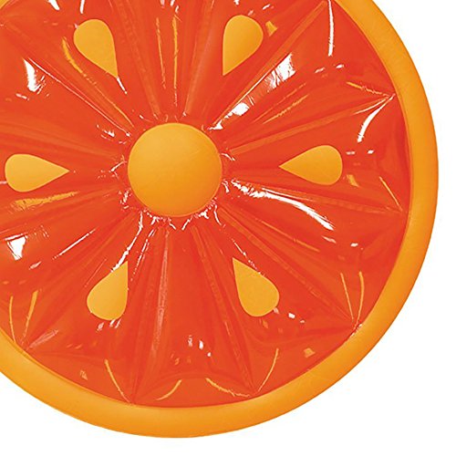 Swimline 60-Inch Inflatable Heavy-Duty Swimming Pool Orange Slice Float | 9054