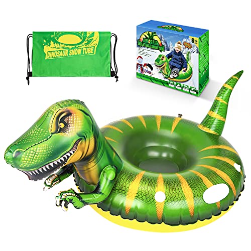 Inflatable Snow Tube Sled for Kids Hiwezezc Extra Large Heavy Duty