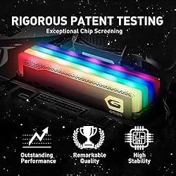 GeIL ORION RGB DDR4 RAM, 16GB (8GBx2) 3200MHz 1.35V