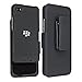 Gonezon Black Holster Case 2 in 1 Hybrid Hard Shell Holster Combo With Kickstand & Belt Clip + Dolphin Decorate Strap for Blackberry Z30