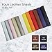 Litchi Faux Leather Sheets, SIMPZIA NO Odor 11.8
