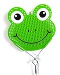 Essentials Fly Swatter Killer and Bug Long Metal Handle ( 19 inch ) Hand Swatters for Flies Metal Handle Fly Swatter (Green frog)
