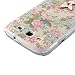 S3 Case,Galaxy S3 Case (Not for S3 Mini) Mavis's Diary 3D Handmade Bling Crystal Cute Butterfly Sparkle Glitter Pink Flowers Case Hard Cover for Samsung Galaxy S3 I9300 & Dust Plug & Screen Protector