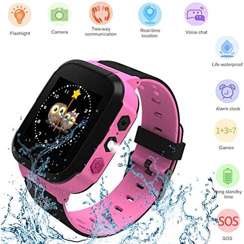 Benobby Kids Smartwatch for Boys and Girls Children GPS Touch Phone Wrist Watch with 1.44" Touch Screen and Anti-Lost SOS Call GPS LBS Locator Smartwatch for Kids Gift, Compatible with iOS & Android