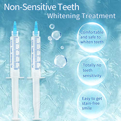EZGO Teeth Whitening Kit with LED Light, 10 Minute Fast Result Teeth Whitening with 5ML